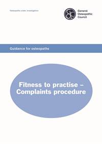 Fitness to practise - complaints procedure