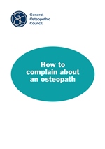 How to complain about an osteopath