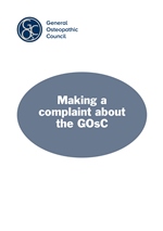 Making a complaint about the GOsC