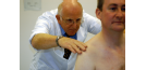 Male osteopath with male - posture