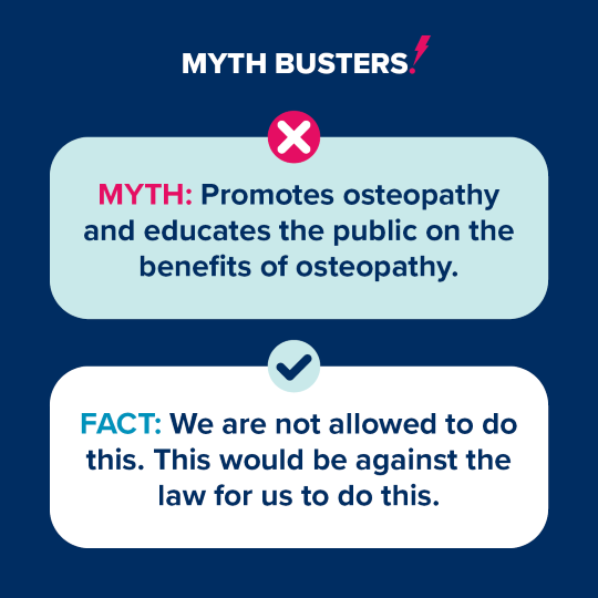 Myth buster promotion of osteopathy