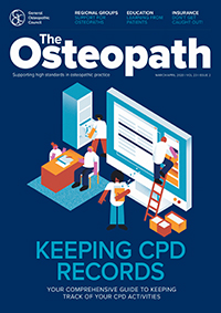 The Osteopath March/April 2020 cover image