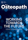 The Osteopath vol 22 issue 3 front cover