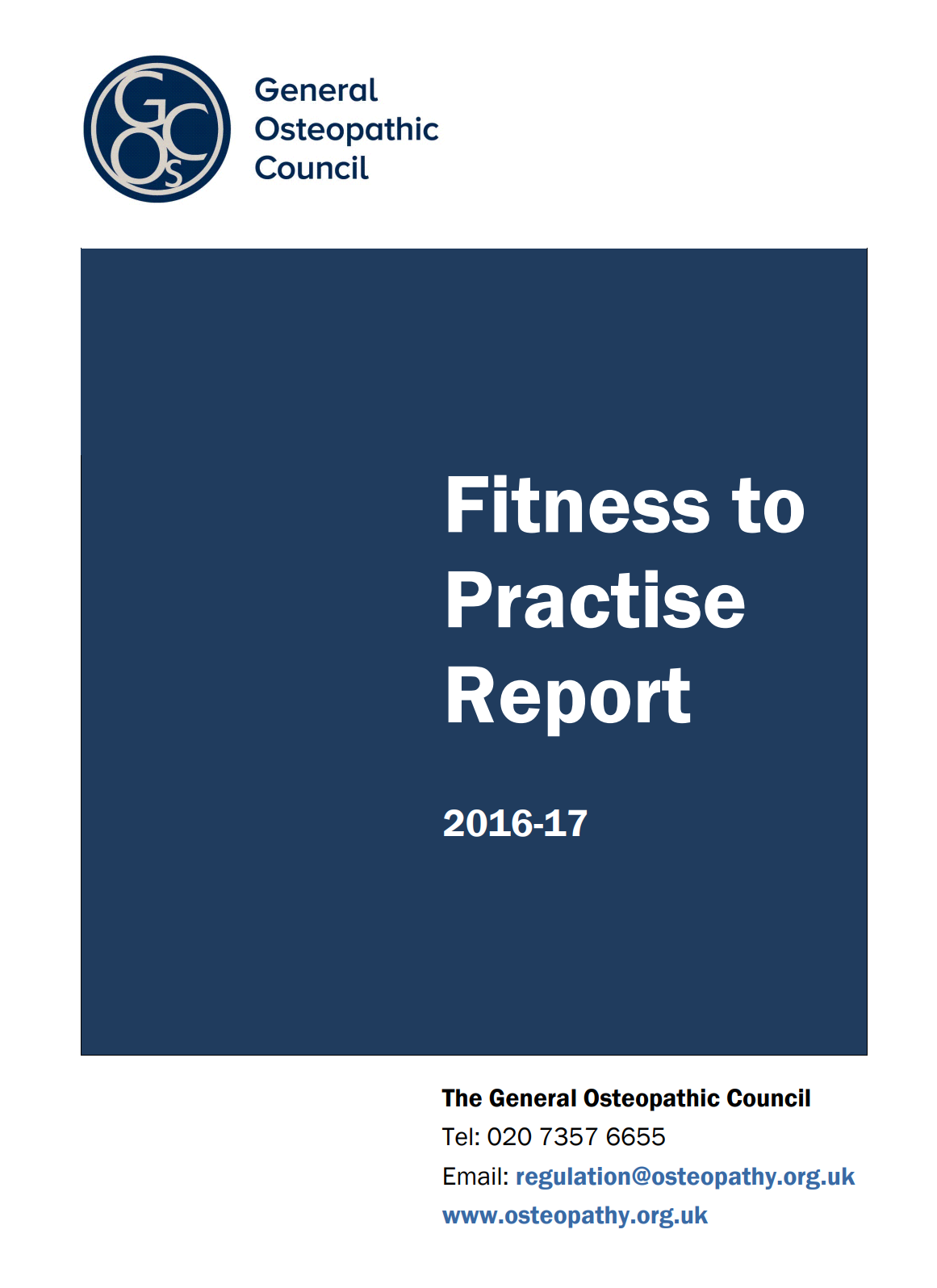 Fitness to practice annual report 2016-17