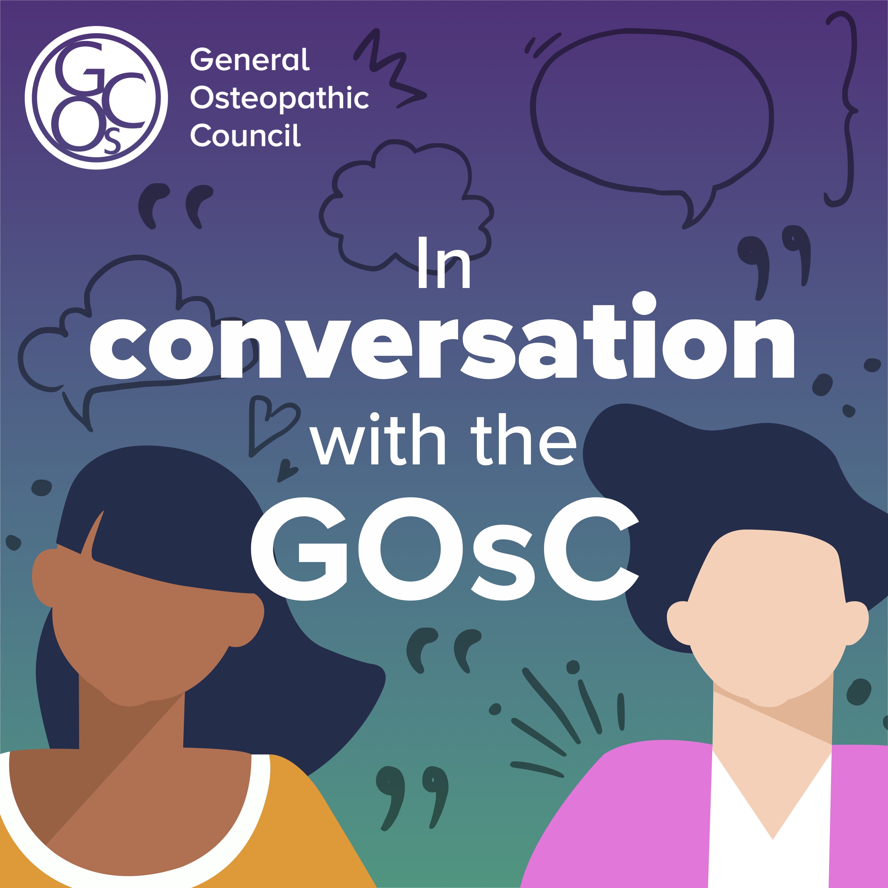 The logo for the GOsC podcast