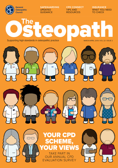 The Osteopath volume 22 issue 2 front cover