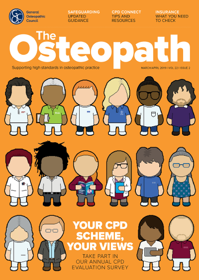 The Osteopath vol 22 issue 2 front cover