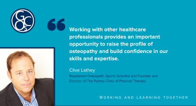 Quote from osteopath Clive Lathey