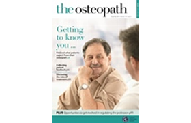 August/September issue of the osteopath out now